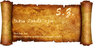 Suha Zakária névjegykártya